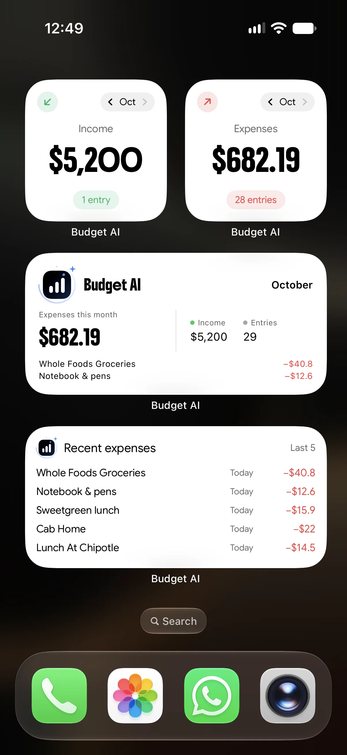 Home Screen widgets